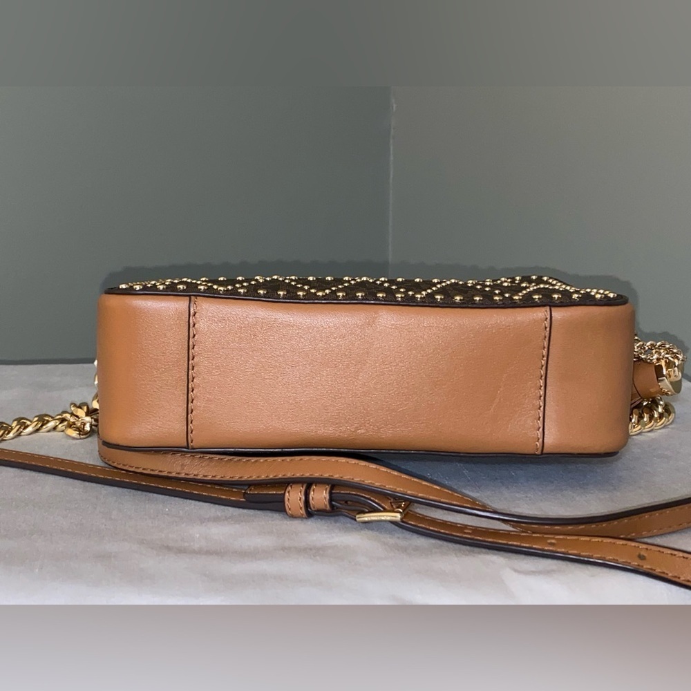 Michael Kors Ginny Studded Crossbody with Tassel. - Picture 5 of 9